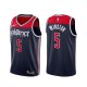 Camiseta Cassius Winston NO 5 Washington Wizards Association 2020-21 Azul